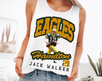 Custom Game Day Football Racerback, Football Player Tank Top