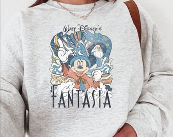 Disney Fantasia  Sweathirt, Disneyworld Fantasia Sorcerer Hoodie, Mickey Stay Magical Sweater, Disneyland Hollywood Studios Trip Sweatshirt