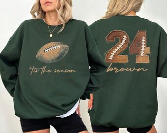 Custom Game Day Football Sweatshirt, Football Player Hoodie, BP