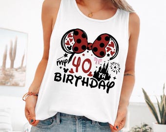 Custom Magical Birthday Tank Top, Disney Birthday Age Racerback