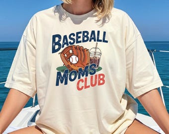 Baseball Moms Club Shirt, Baseball Mom Tee, Sports Mom T Shirt, Game Day Shirt, Baseball Lover Tee, Gift for Mom, Baseball Season Shirt