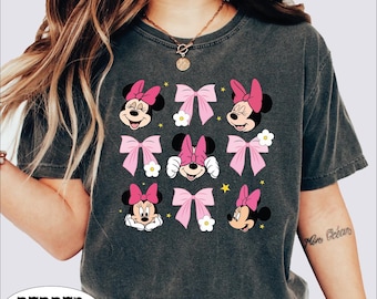 Minnie Coquette Pink Shirt, Minnie Mouse Kids T-Shirt, Disney Minnie Tee, Disneyland Minnie Mouse Girl Trip Shirt, Pink Disney Minnie Shirt