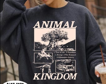 Retro Animal Kingdom Sweatshirt, Family Vacation Sweater, Disneyland Trip Sweat, Disneyworld Sweater, Fun Disneyworld Women Hoodie