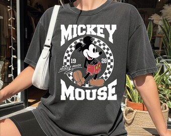 Mickey Mouse Shirt, Disney Mickey 1928 T-Shirt, Retro Mickey Shirt, Vintage Style Disney Trip Shirt, Checkered Mickey Shirt, Cute Mickey Tee