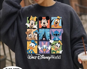 Walt Disneyworld Sweatshirt, Vintage Style Retro Disneyworld Sweater, Mickey and Friends Vacation Sweat, Disney 2026 Trip Mickey  Sweatshirt