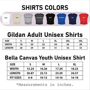 the sizes of shirts for men and women