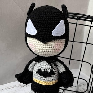 Bat-inspired Crochet Doll | Super Hero Bat | Handmade Doll Gift | Hero Doll | Gift for movie lovers | Gift for her | Present for Boyfriend