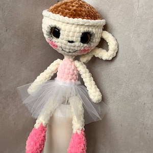 Ballerina Cappuccino Toy | Funny Espresso Decor | Baby | Cute Amigurumi Toy | Baby gift | Doll Crochet | Gift for her | Funny idea gift |