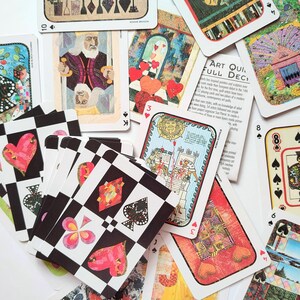 GEWELDIG spel speelkaarten - "The Art Quilt a Full Deck" - quilts van Amerikaanse kunstenaars - 54 verschillende afbeeldingen