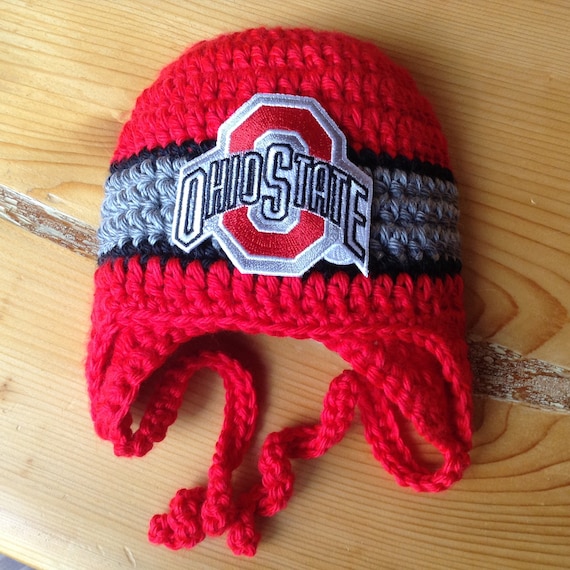 Ohio State Baby Hat for Newborn to 12 