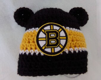 Boston Bruins Baby Hat for Newborn 12 