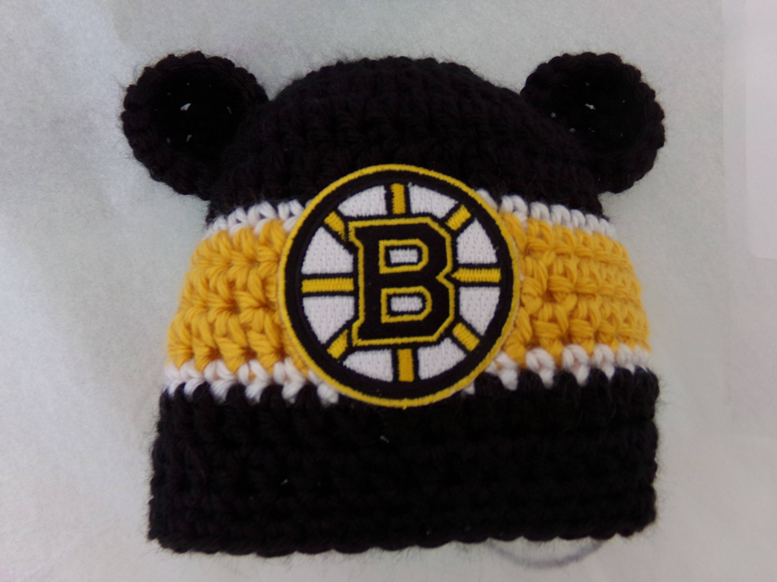 Boston Bruins Baby Hat for Newborn 12 