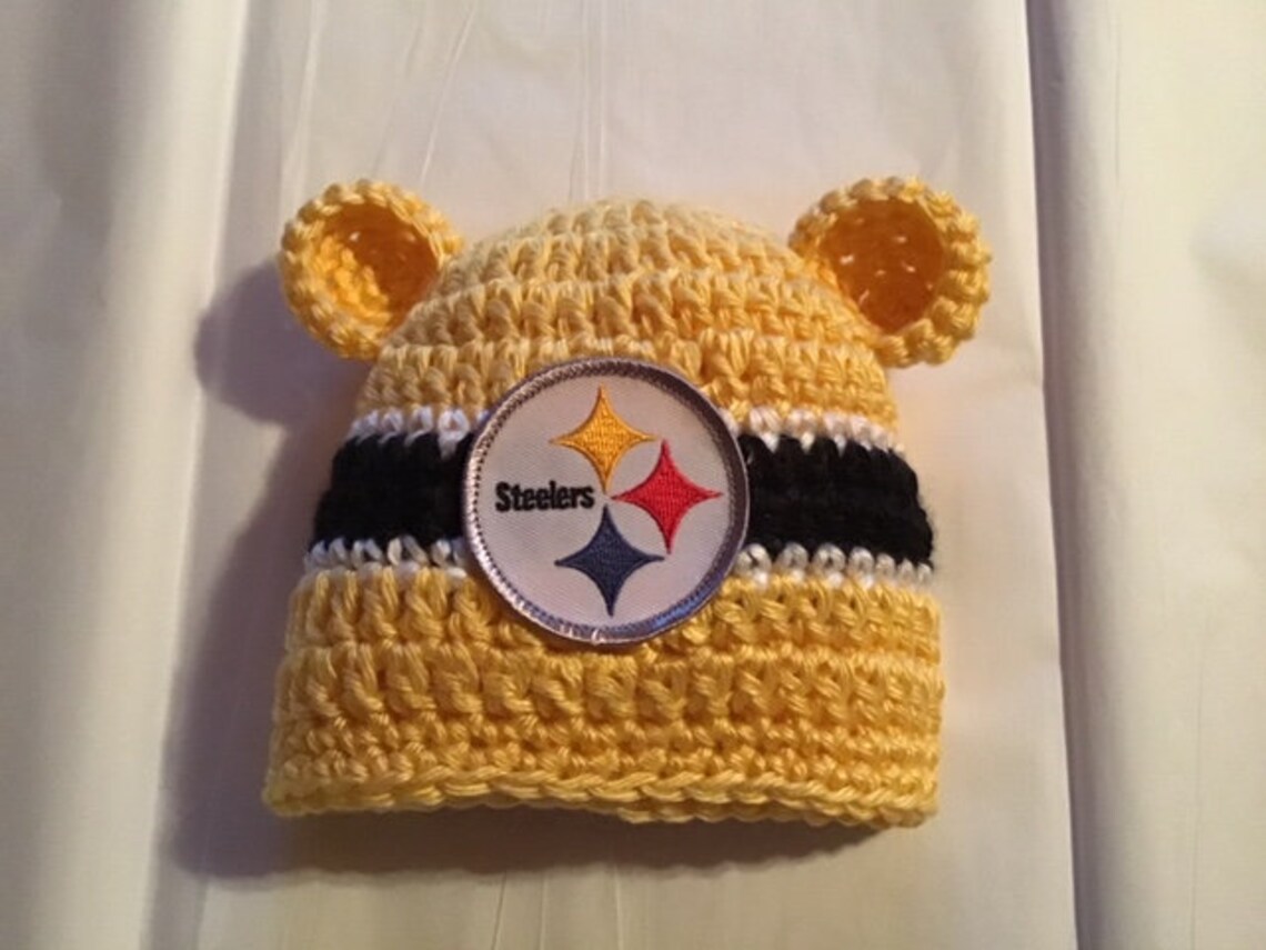 Steelers hat for Newborn to 12 month infant Etsy