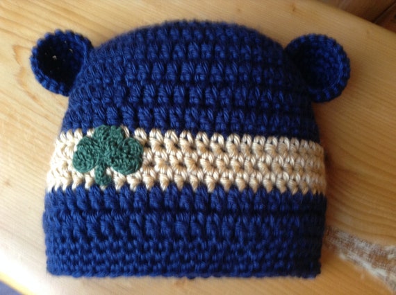 Notre Dame Baby hat for Newborn to 12 