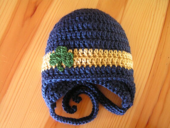 Notre Dame Baby Hat for Newborn to 12 