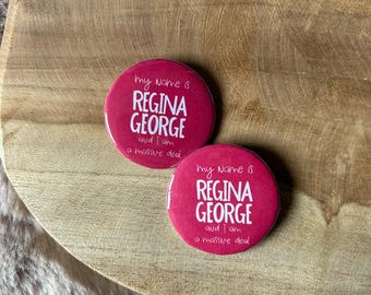 Mittlere Mädchen Button || Mein Name ist Regina George || Musiktheater Knöpfe || Westend || Rosenthal || Mittleres Mädchen-Musical || Karen || Gretchen
