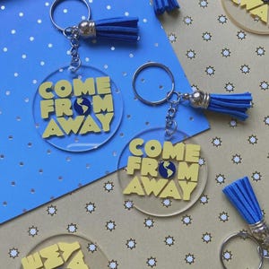 Come From Away the Musical Keychain || Musical Keychain || Handmade Keychain || Musical Theatre Gifts || West End Musical || Broadway