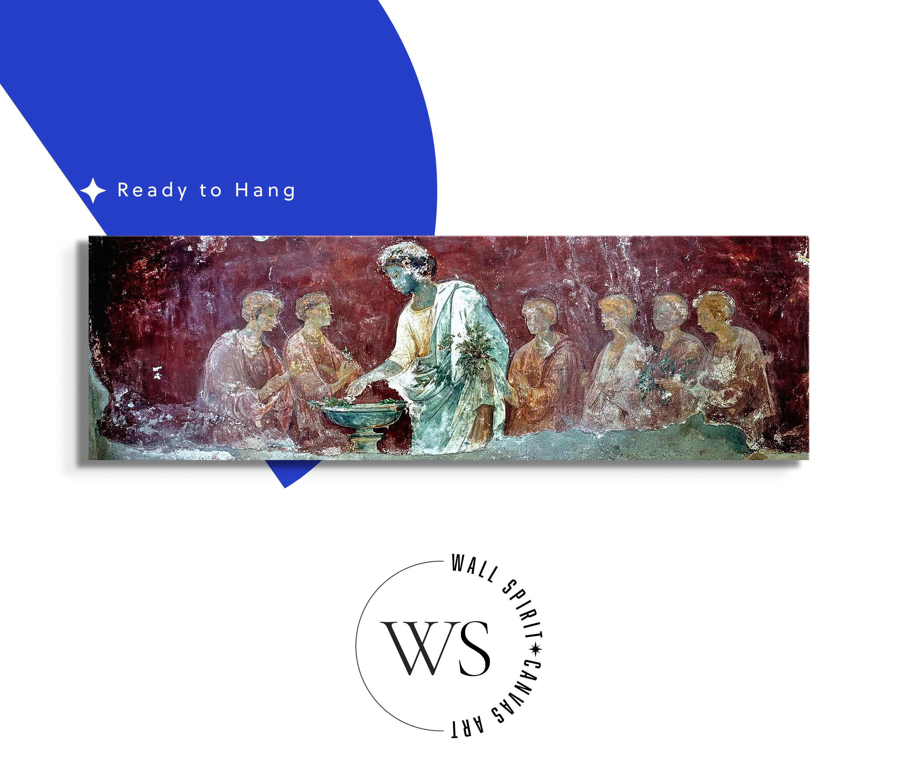 古代ローマのフレスコ画複製 – 時代を超えたクラシックな壁画