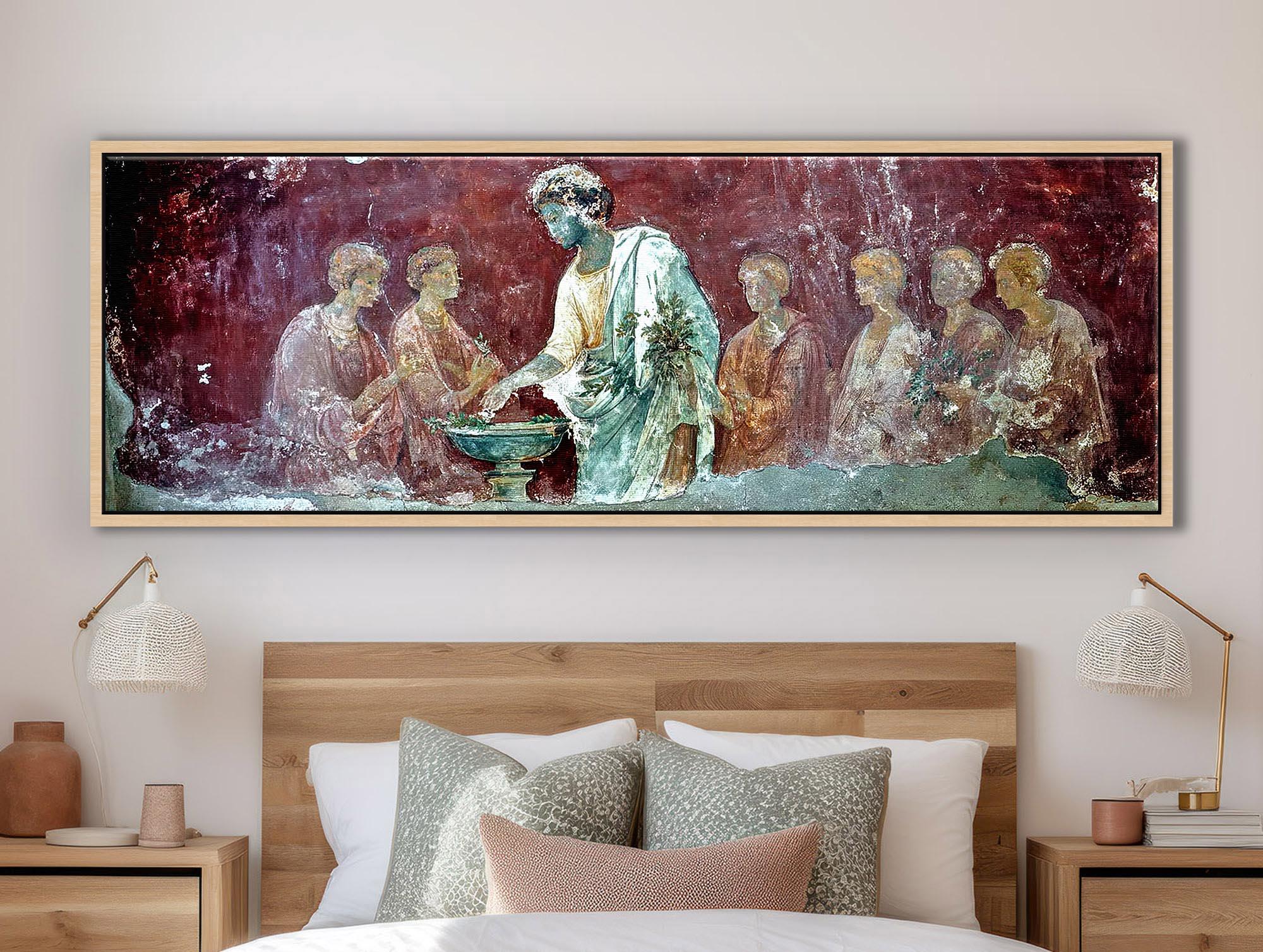 古代ローマのフレスコ画複製 – 時代を超えたクラシックな壁画