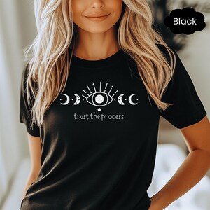 Moon Phase Shirt, Lunar Cycle Astronomy Shirt, Celestial Moon Shirt, Inspirational Boho Moon Shirt, Gift for Astrophile, Gift for Astronomer
