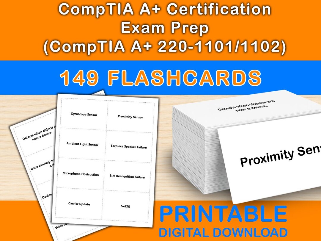 Comptia A+ Certification Exam Prep Flashcards (comptia A+ 220-1101/1102 ...