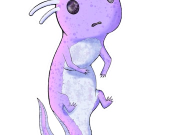 Axolotl aux yeux de galaxie Sticker