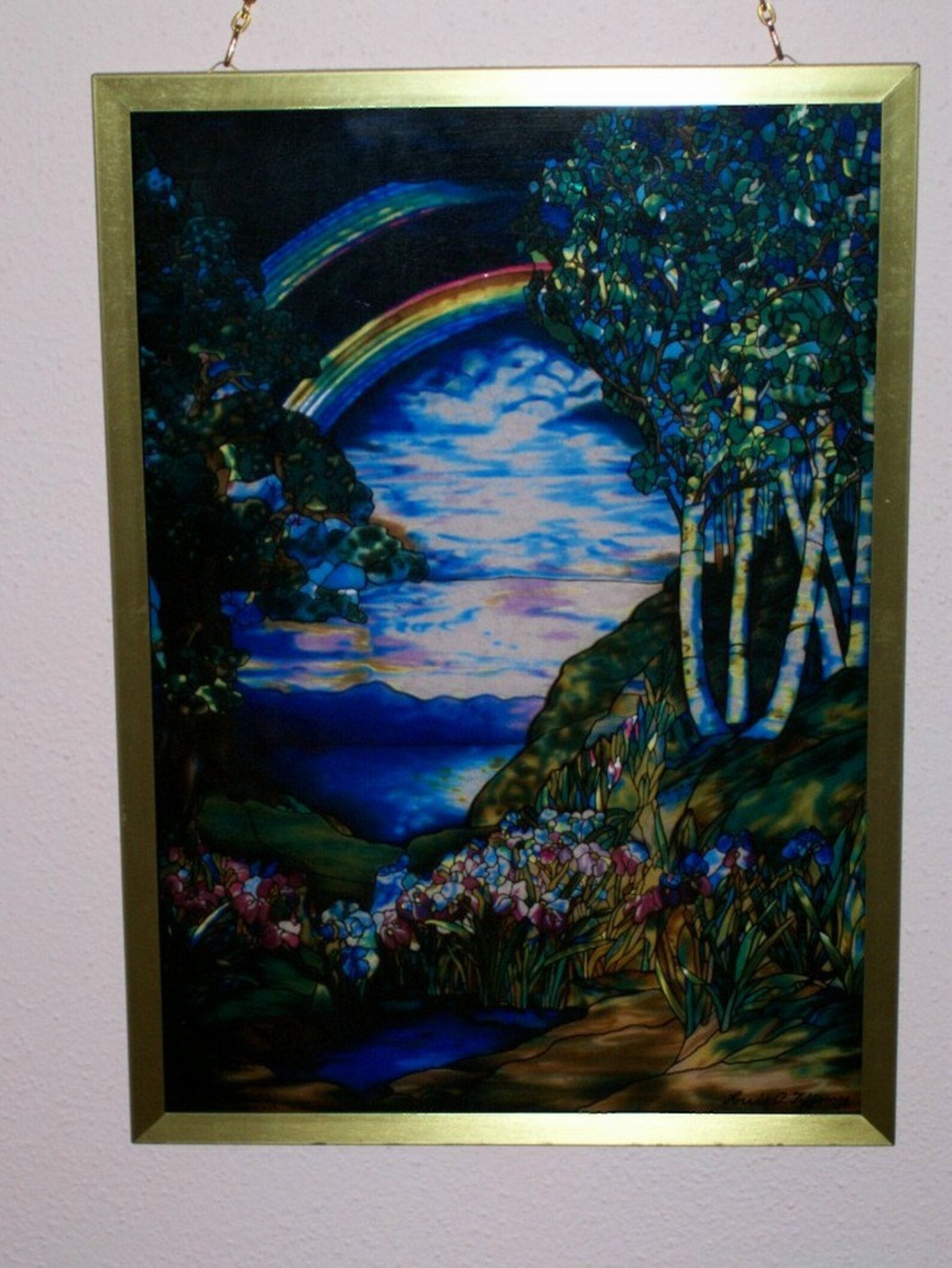 Glassmasters Tiffany Stained Glass Panel Museum Store Etsy