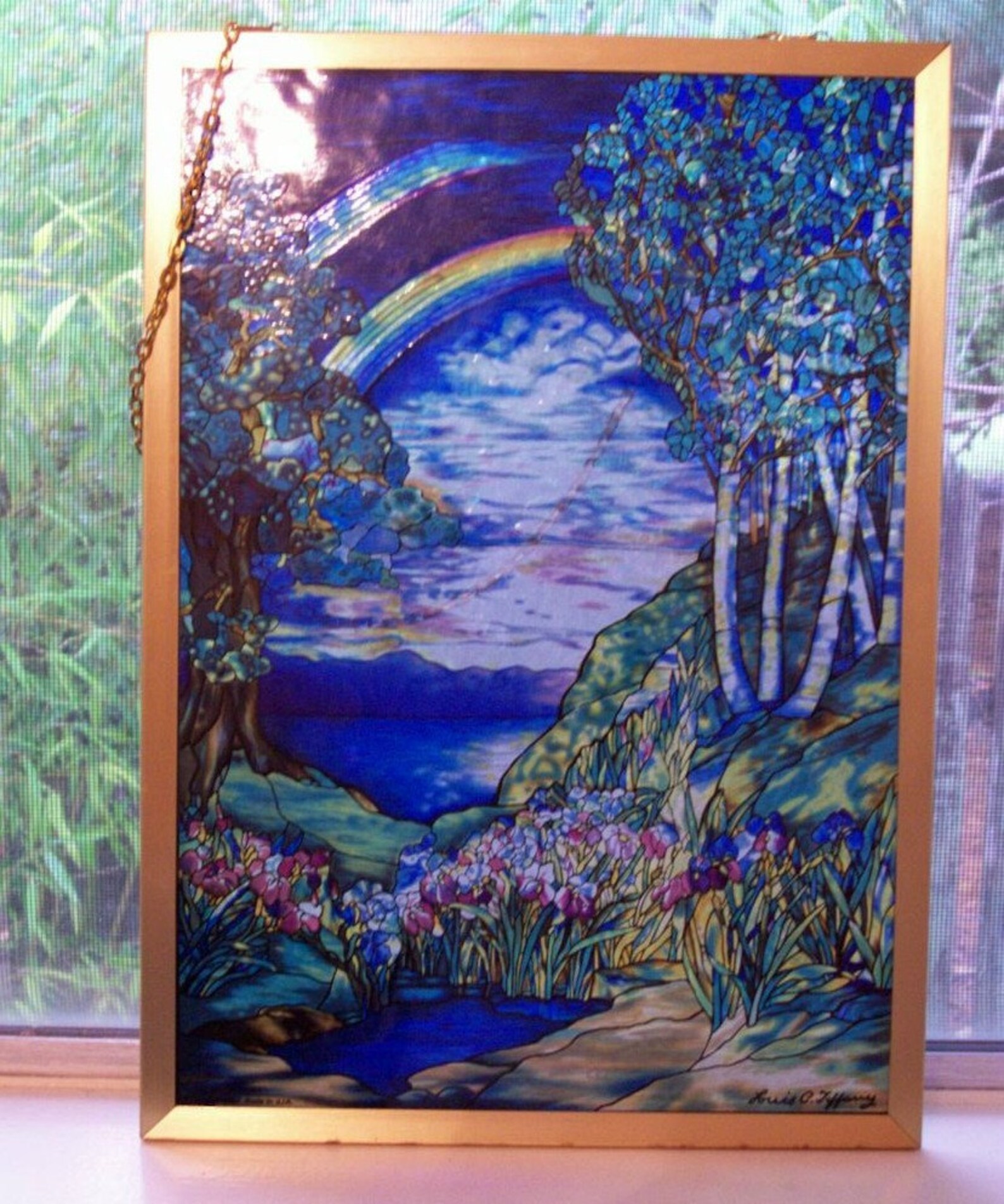 Glassmasters Tiffany Stained Glass Panel Museum Store Etsy