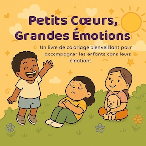 Petits Coeurs Grandes Emotions - Coloriage à Imprimer pour Enfants – Émotions et Pleine Conscience – 21 のイラストとアクティビティ (51 ページ)