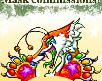 Therian mask commissions! (READ DESCRIPTION)