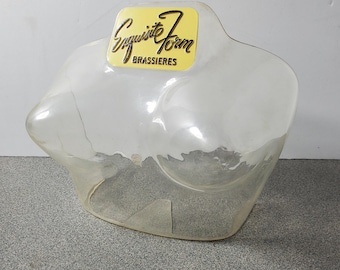 Vintage EXQUISITE FORM Bullet Bra Brassieres store DISPLAY Mannequin Advertising