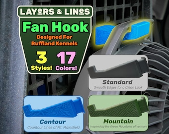 Custom Fan Hook for Ruffland Kennels | Tool-free Design