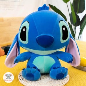 Stitch-Inspired Plush | Soft and Cuddly Alien Toy | Adorable Blue Stuffed Animal Gift for Kids and Fans | PlushlyCo