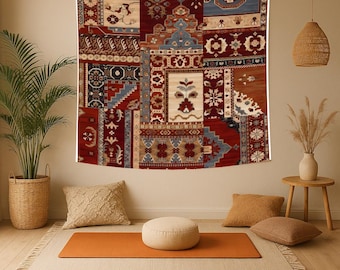 Premium AI Image | a group of batik clothes hanging on a line