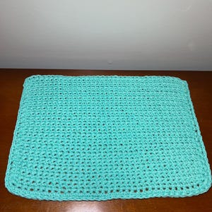 Crochet Altar Cloth - Aqua Blue