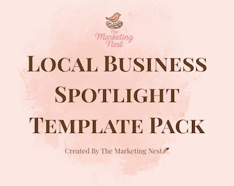 Canva Instagram Templates for Realtors | Local Business Spotlight Posts & Stories | Real Estate Marketing Kit for Agents