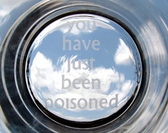 The Prisoner - "You Have Just Been Poisoned" Pint Beer Glass