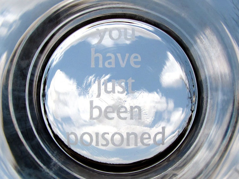 The Prisoner You Have Just Been Poisoned Pint Beer Glass image 1