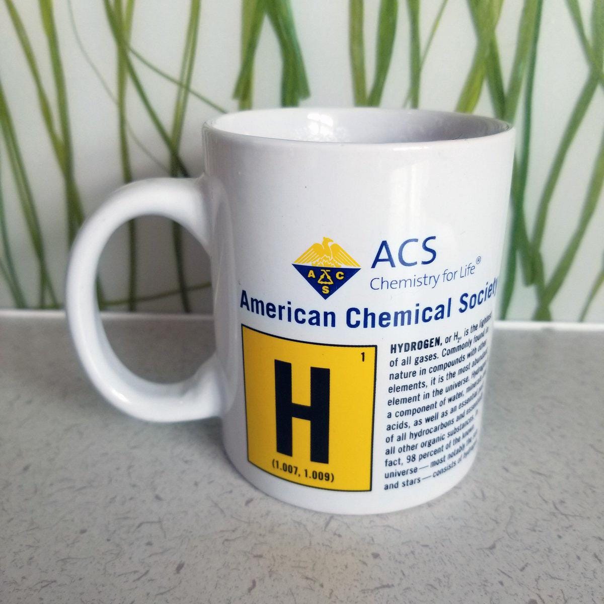 ACS American Chemical Society Anniversary Element Perodic Table Mug - Year  1 - Hydrogen (H)