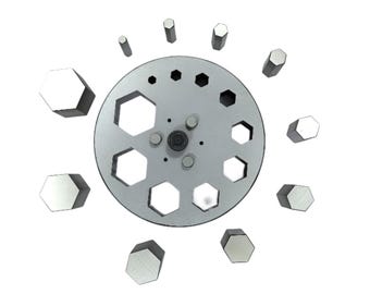 Lot de 10 disques coupants hexagonaux (4 mm à 31 mm) – Perforateurs pour bijoux