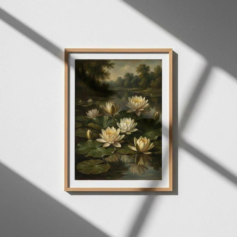 Vintage Water Lily 021