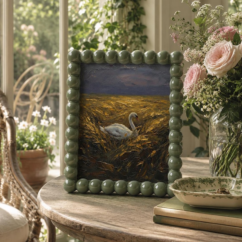 Swan Oil Painting Print