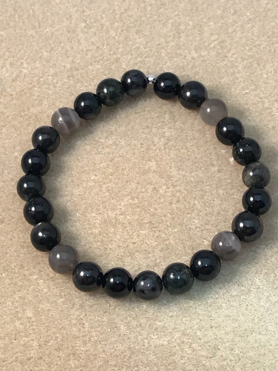 Blue Aventurine Sodalite Rich Royal Blue Buddha Bracelet Quartz Beads 8mm