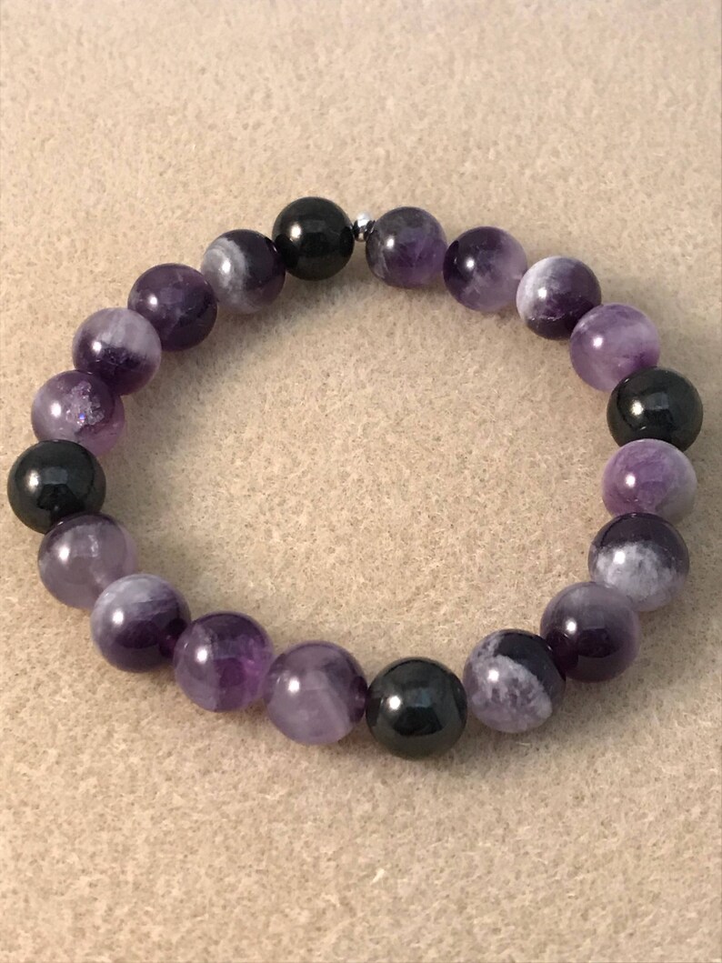 Auralite 23 Shungite Bracelet Auralite 23 Bracelet Shungite - Etsy