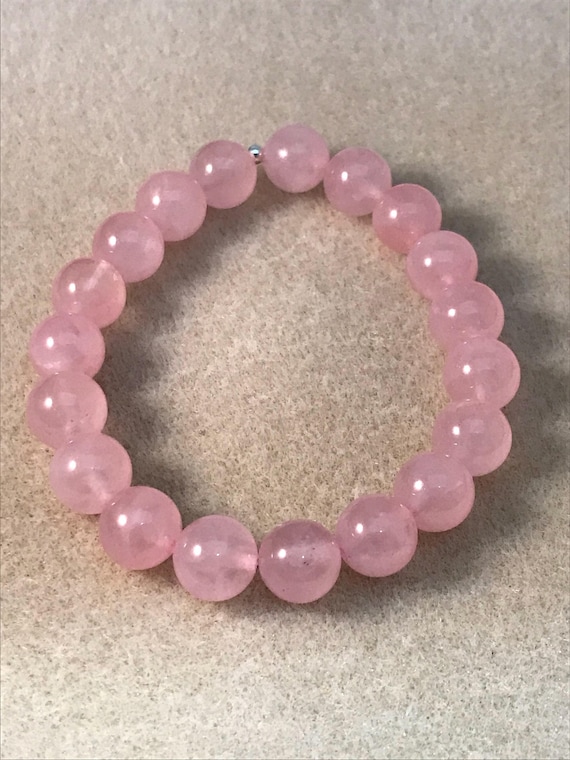 25 x 10mm Rose Quartz Gemstone Beads For Jewellery Making