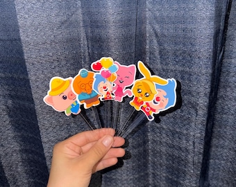 Plim Plim cupcake toppers