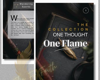 One Thought One Flame – Digital Book (Vol. 1) | 48-page Soulful PDF Collection by The Wayfarer.Q
