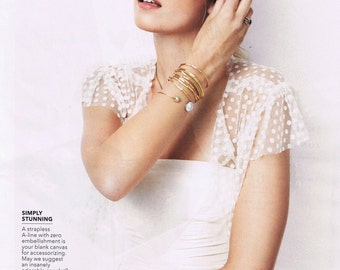 Dotted Net Empire Jacket- as seen in Brides Magazine