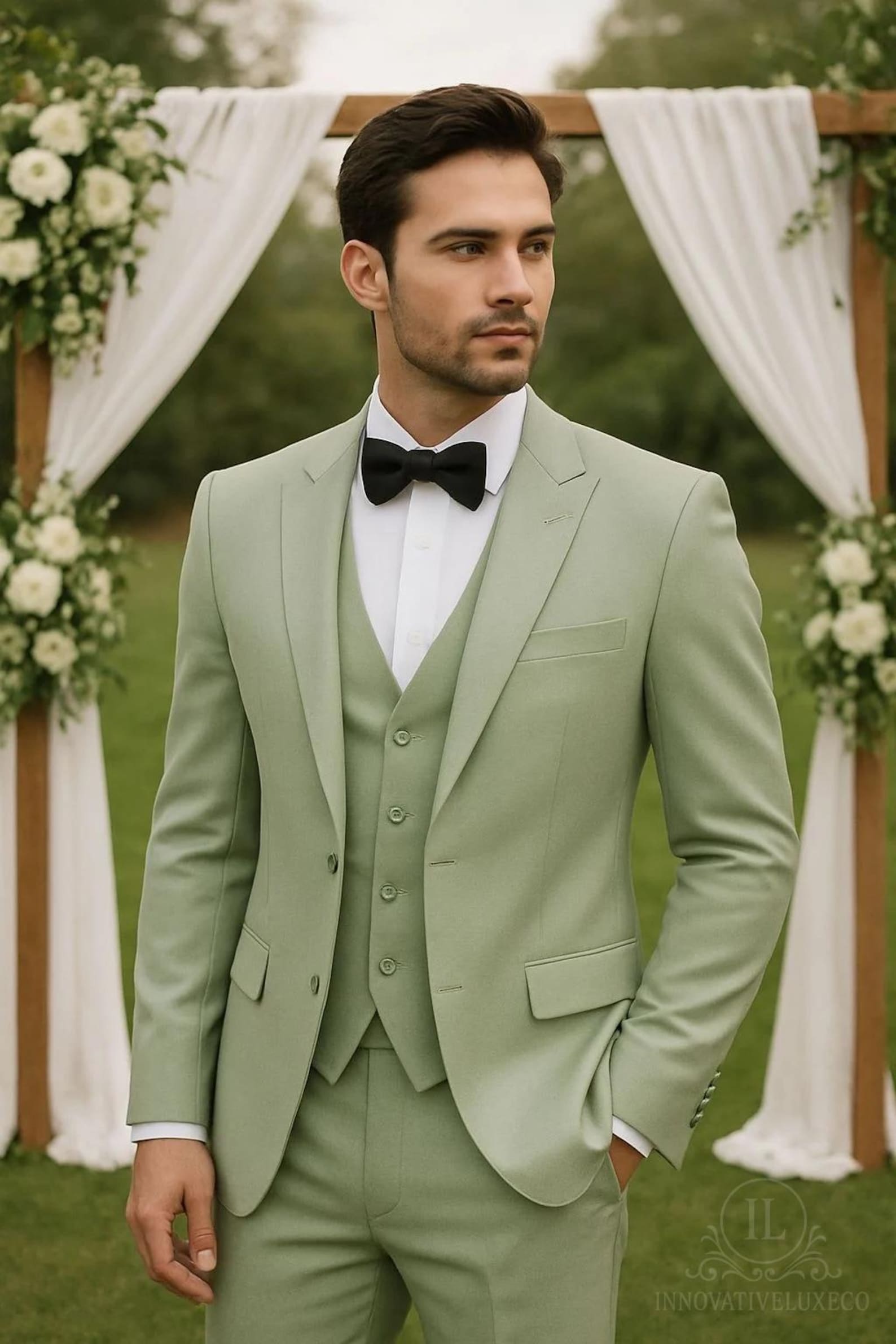 Sage Green Wedding Suit