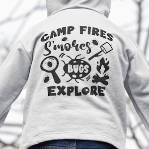 Adventurous Toddler Fleece Hoodie | Explore Nature Designs, Perfect for Camping, Outdoor Adventures, Gift for Kids, Camping Hoodie